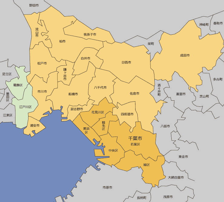 配布エリアマップ